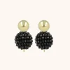 Zwarte Oorbellen Glassberry Globe L