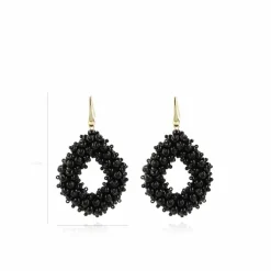 Zwarte Oorbellen Holly Double Stones Glassberry Ace L