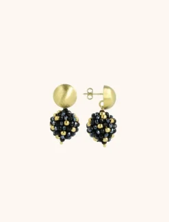 Zwarte Oorbellen Lexi Globe S