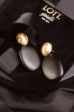 Zwarte Oorbellen Sara Resin Asymmetric Ovaal Opal L